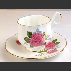 Vintage Royal Dover Bone China Tea & Saucer Set